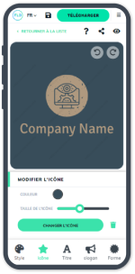 Dispositivo mobile, creare logo aziendale